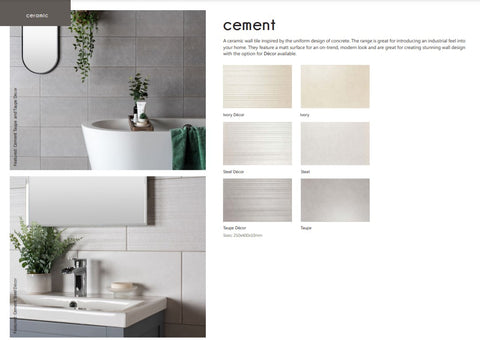 Cement Wall Tiles - sq mt