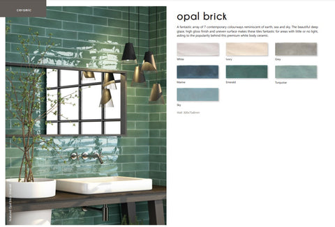 Opal Brick Wall Tiles - sq mt