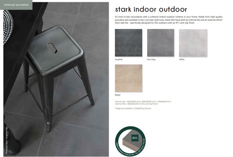 Stark Indoor & Outdoor Floor Tiles - sq mt