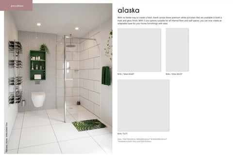 Alaska Floor & Wall Tiles - sq m